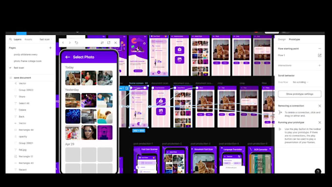 design UI UX for mobile app in figma