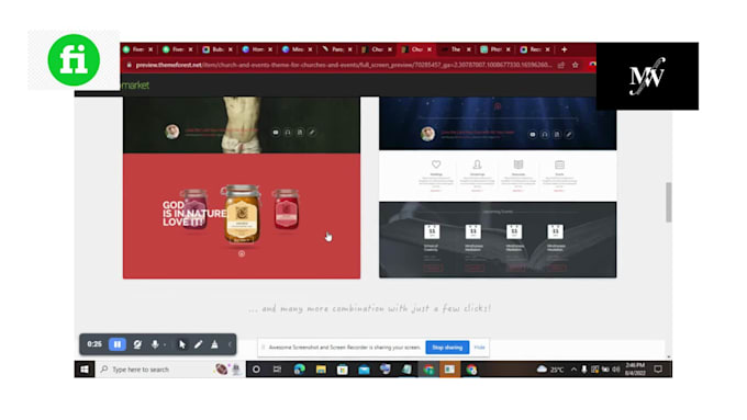 create responsive church website for your ministry with prayer time and forms