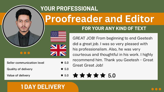 provide professional proofreading and editing