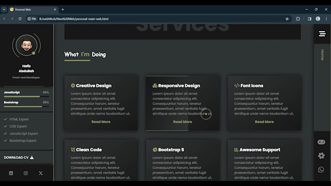 be your professional front end developer expert