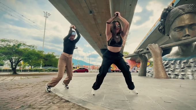 create group dance video on your music