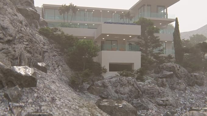 create architectural animation rendering in lumion