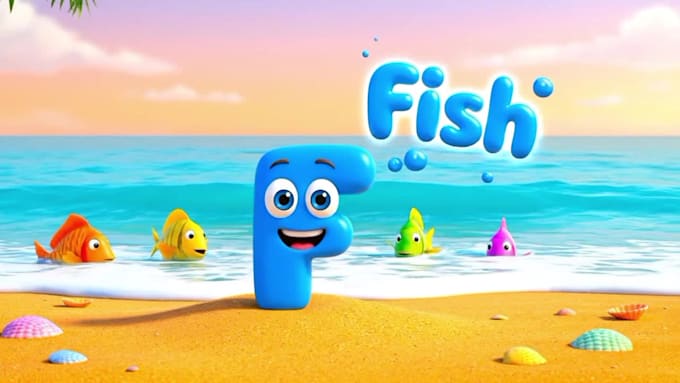 create 3d fun and educational kids youtube videos