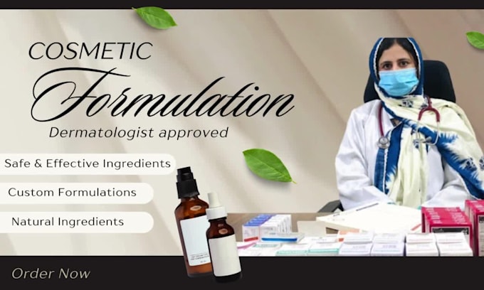 be your expert chemist for skincare and cosmetic formulation, cosmetic chemist