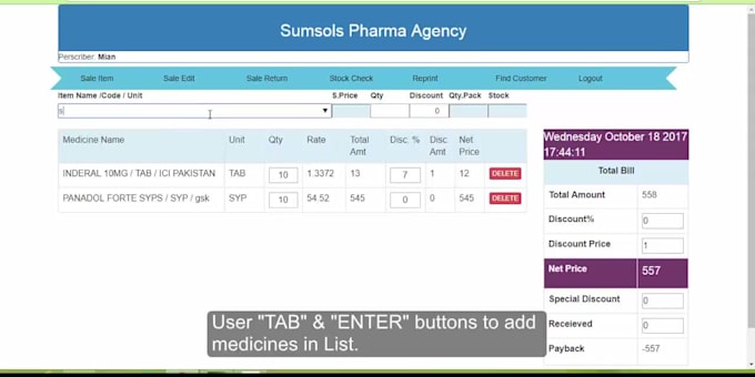 provide pharmacy medical pos inventory accounting software