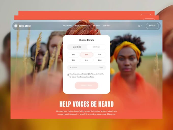 design charity fundraising donation ngo website with secure payment system