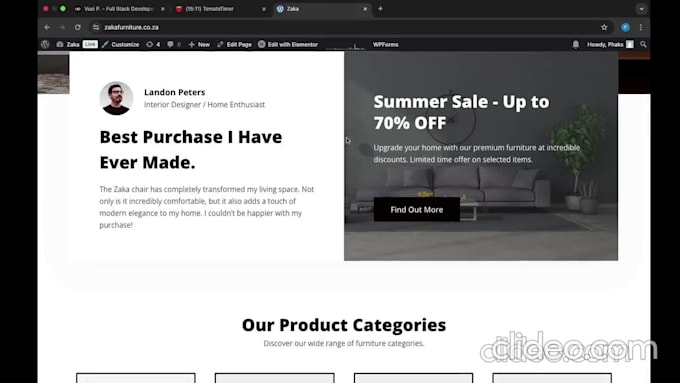 develop a custom wordpress website with responsive design