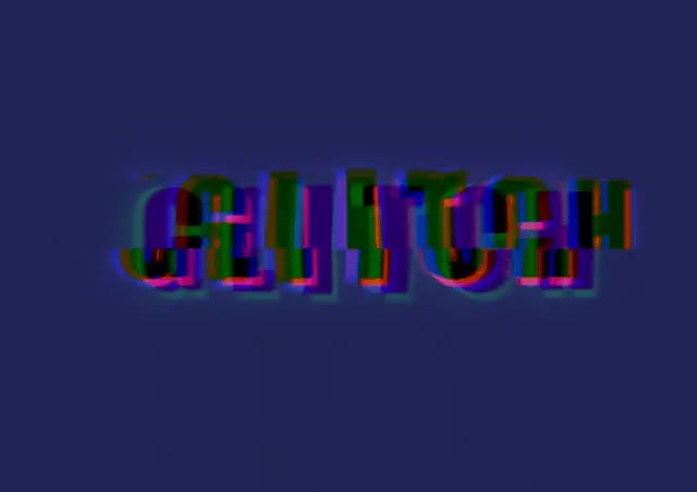 create a glitch style for your text