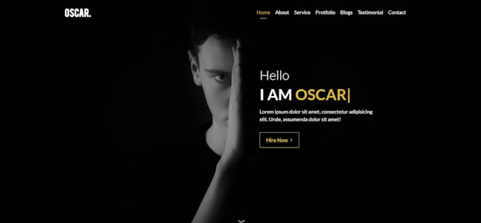build a modern and responsive portfolio website