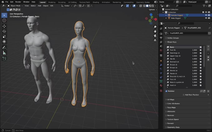 create 3d character poses, character rigging and animation