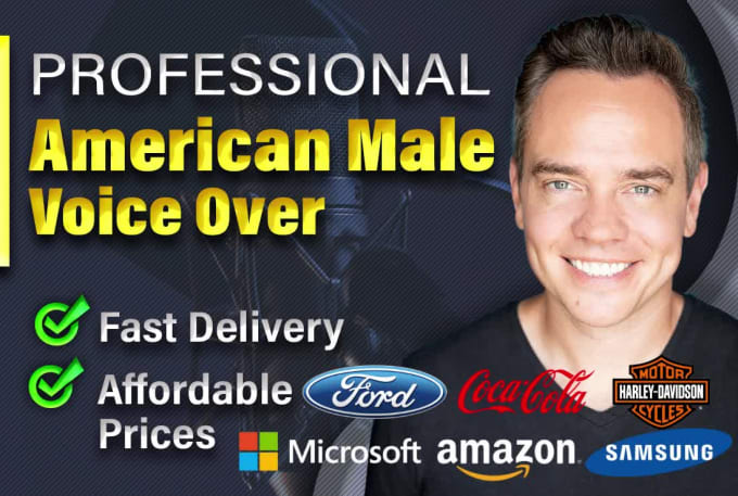 Record a professional american male voice over by Thechrislynch | Fiverr