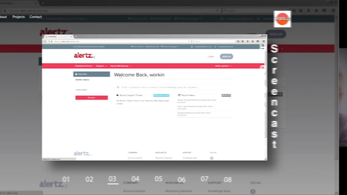 screencast and edit a video tutorial for your software or website