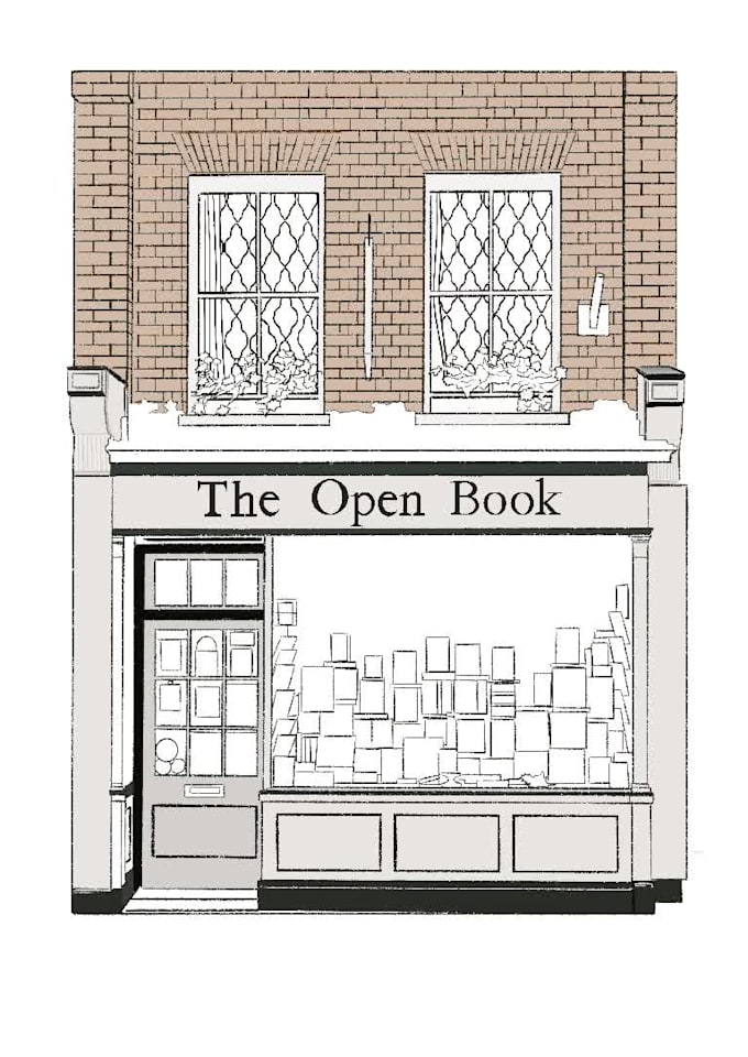 custom line art minimalist house and storefront portraits