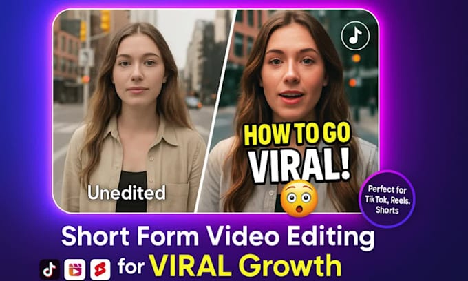 edit your tiktok reels or youtube shorts into scroll stopping viral videos