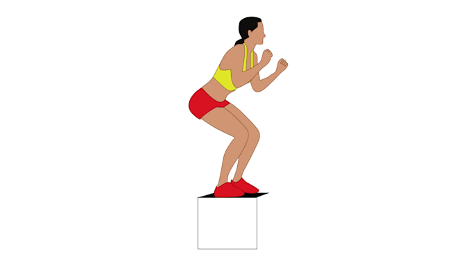 make exercise, workout, animation and illustration