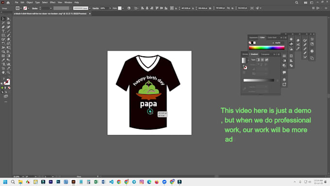 create a beautiful t shirt design for gift or personal use