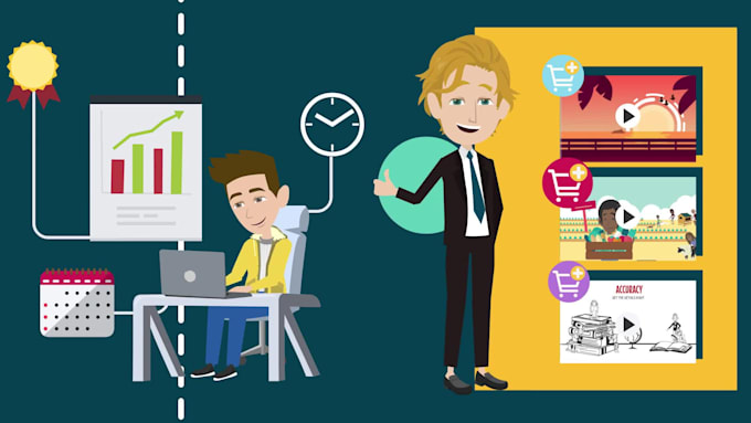 create a 2d animated explainer video