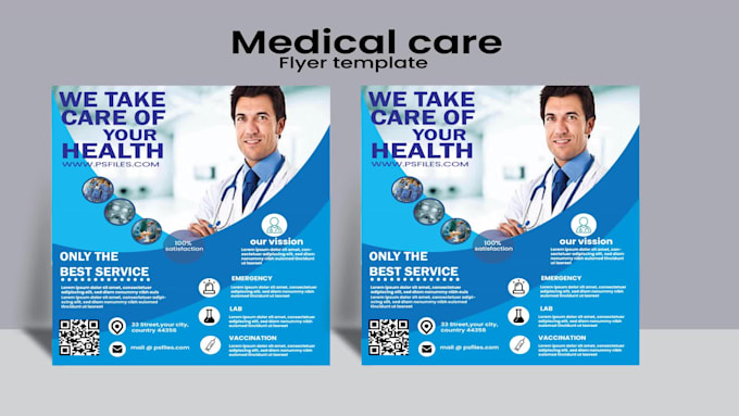 design a professional medical flyers brochure at cheap price
