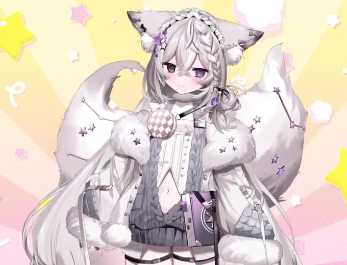 live2d vtuber model, character avatar rigging in anime style 3d vtuber studio