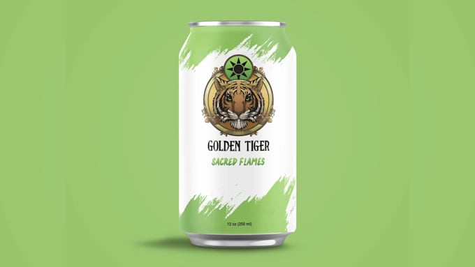 design superior packaging labels for soda can or beer labels