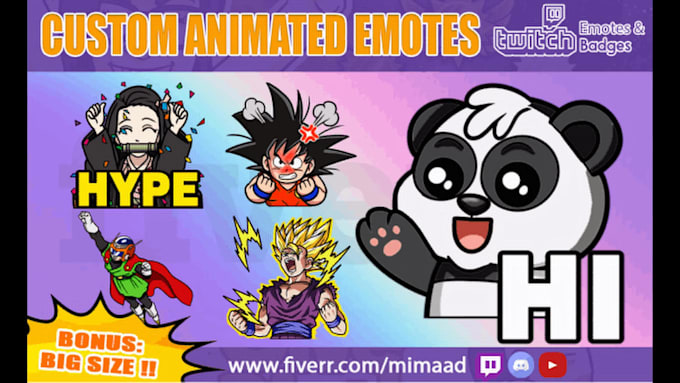 create custom twitch animated emotes GIF for twitch, discord, kick