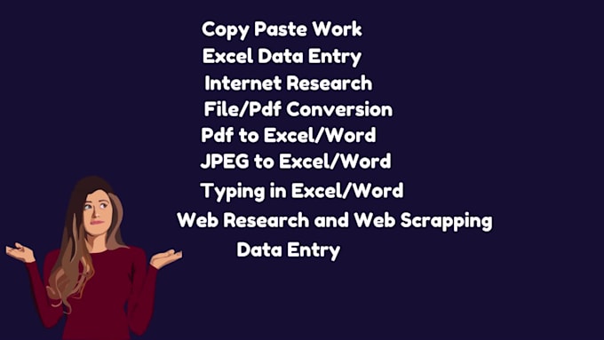 do data entry pro fast and accurate,copy paste, web research