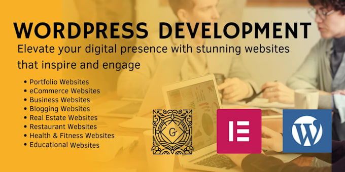 build or rebuild wordpress website design with kadence, gutenberg, elementor