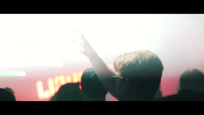 create a professional dj video with effects,logo,and music