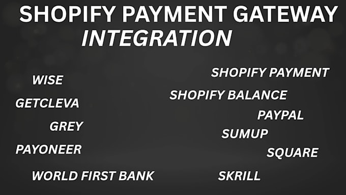 activate shopify payment with balance , paypal into your website