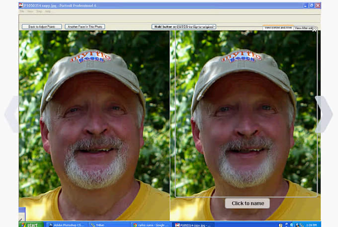 provide airbrushing for up to 2 faces in any photo