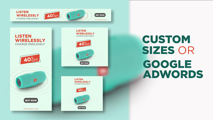 create animated gif banners, for google adwords, websites