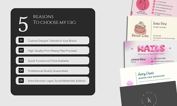 create logo and business cards for you