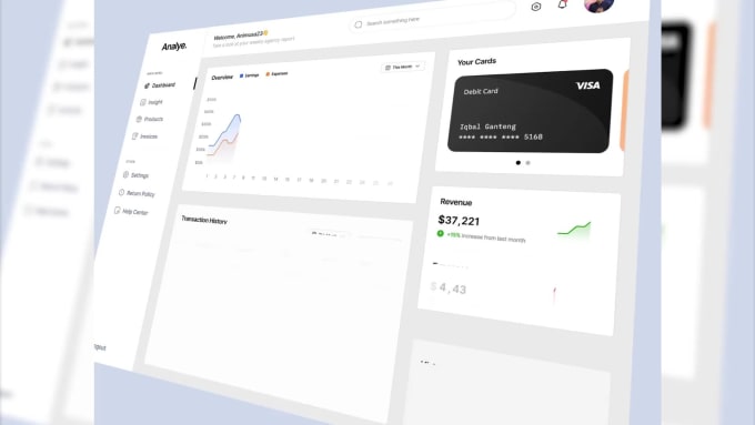 animate your UI design web, mobile app, and dashboard