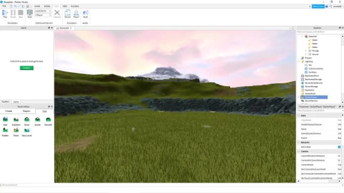 Sculpt You A Beautiful Roblox Environment For Your Game By