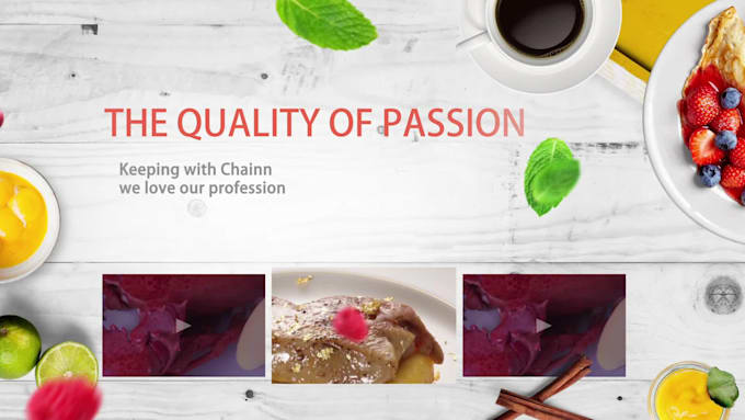 create dessert promo video