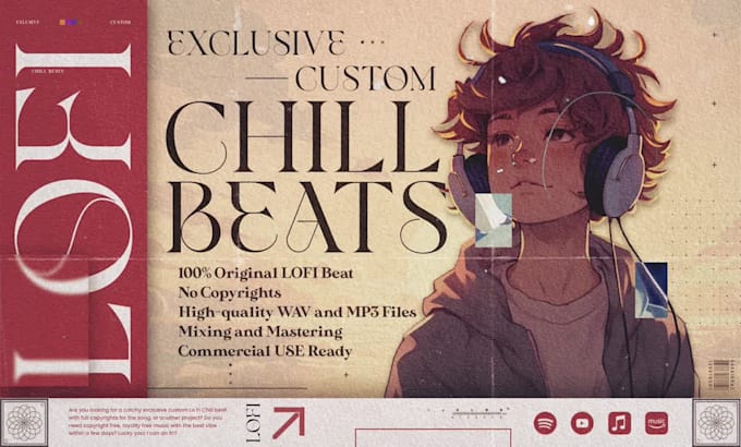 produce exclusive custom original chill beat for you