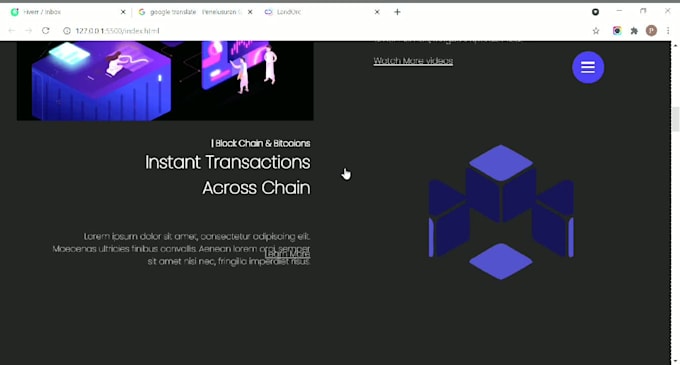 create your website use svg animations