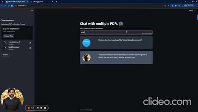 build a custom ai chatbot to interact with your pdfs