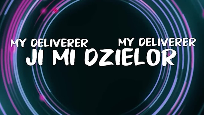 create an animated lyrics video for your song