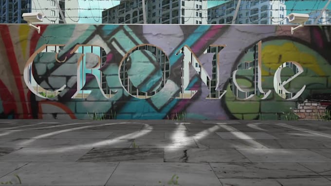 make glamorous graffiti street art intro