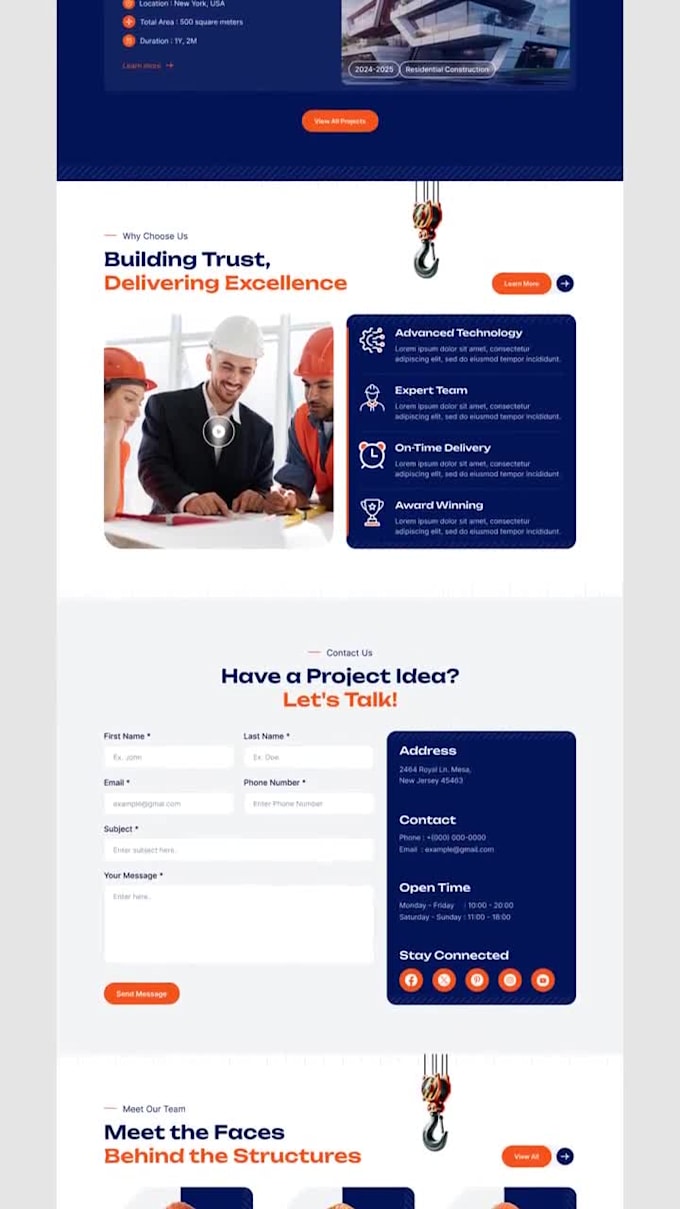 design website for plumbing, cleaning, handyman, washing