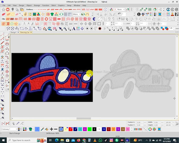 do embroidery logo digitizing design into dst file