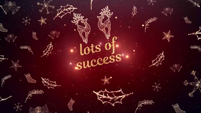 make beautiful christmas and new year video wishes