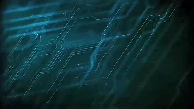 electric hologram intro for youtube
