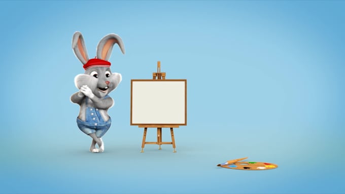 add your logo with rabbit paint board