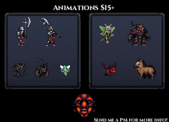 make pixel art assets for you