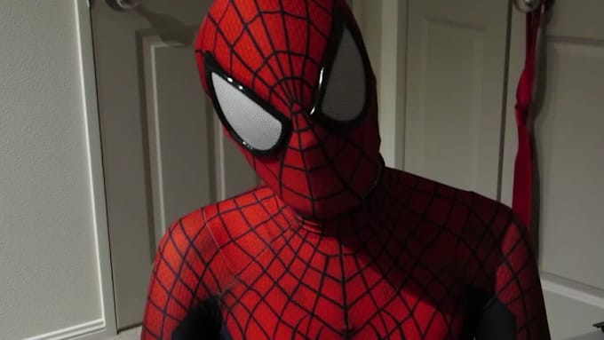 make spiderman happy birthday video with custom message