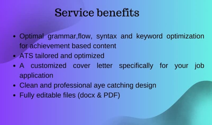write and upgrade your resume, CV, cover letter