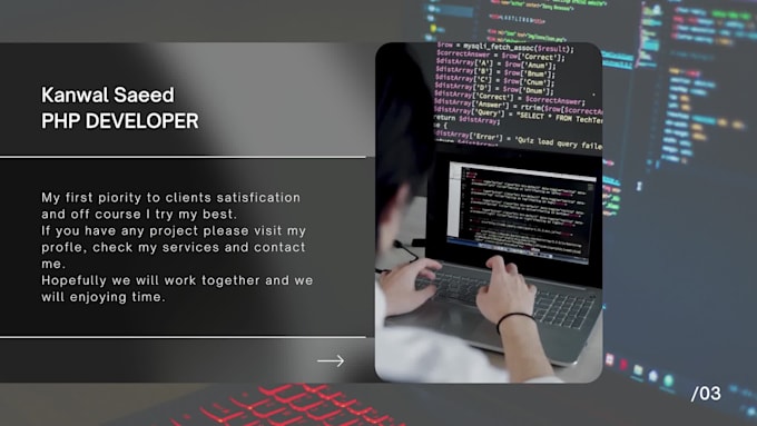 be your custom PHP web application developer and fixing bugs