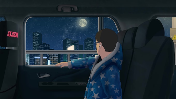 create lofi looped animation for streamers or music video
